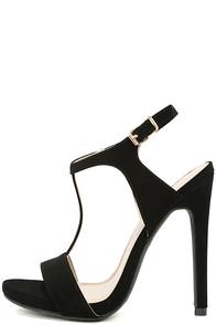 Glaze Mallory Black Nubuck Dress Sandals