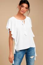 Lulus Chic Companion White Top