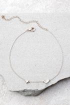 Lulus Moonscapes Rose Gold Choker Necklace