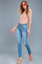 Levi's 501 Skinny Medium Wash Distressed Jeans | Lulus