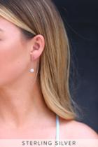 Studio 54 Sterling Silver Rhinestone Threader Earrings | Lulus
