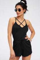 Rd Style Echo Black Sleeveless Romper | Lulus
