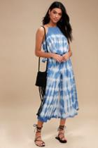 Walking On A Cloud Blue Tie-dye Two-piece Set | Lulus