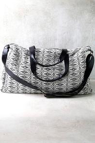 Amuse Society Tululah Black And White Print Weekender