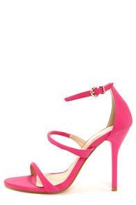 Fiebiger Fiebiger J'adore Pink Ankle Strap Heels