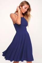 Irresistible Charm Royal Blue Midi Dress | Lulus