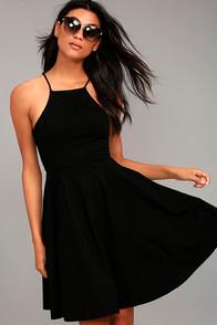 Lulus Best Of You Black Midi Dress