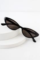 Bayside Black Small Cat-eye Sunglasses | Lulus