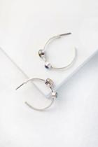 Britt Iridescent And Silver Hoop Earrings | Lulus