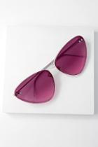 Spitfire Twice Shy Clear And Purple Cat-eye Sunglasses | Lulus