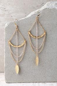 Lulus Royal Rays Gold Earrings