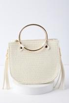 Rockport White Woven Mini Bag | Lulus