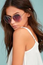 Lulus | The Keys Gold And Pink Sunglasses