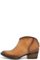 Very Volatile Sofia Tan Leather Ankle Booties