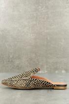 Urge | Lizzy Cheetah Print Pony Fur Loafer Slides | Size 36/5.5 | Beige | Lulus