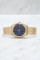 Nixon Time Teller Light Gold And Cobalt Watch | Lulus