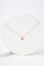 High Living Rose Gold Rhinestone Heart Necklace | Lulus