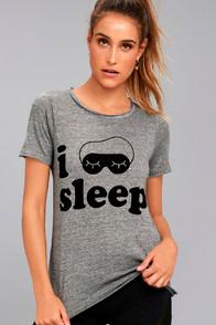 Chaser I Sleep Sleep Heather Grey Tee