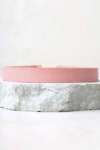 Lulus Companion Blush Pink Choker Necklace