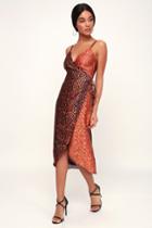 Honey Punch Everlasting Dream Black Multi Floral Print Wrap Dress | Lulus
