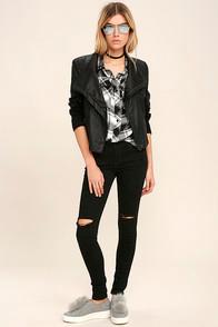 Special A Jeans What You Want Black Distressed Skinny Jeans