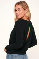 Markisha Black Sweater Top | Lulus