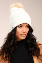 San Diego Hat | Co. Warmhearted White Knit Beanie | Lulus