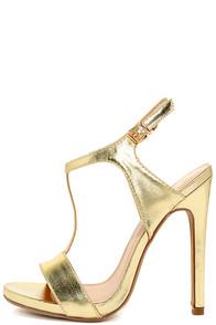 Glaze Mallory Gold Dress Sandals