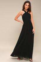 Air Of Romance Black Maxi Dress | Lulus