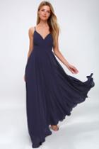 All About Love Navy Blue Maxi Dress | Lulus