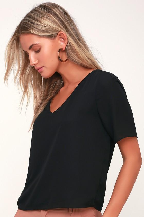 Remedy Black Short Sleeve Top | Lulus