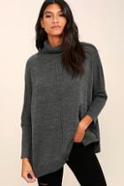 Lumier Chance Of Cozy Dark Grey Sweater
