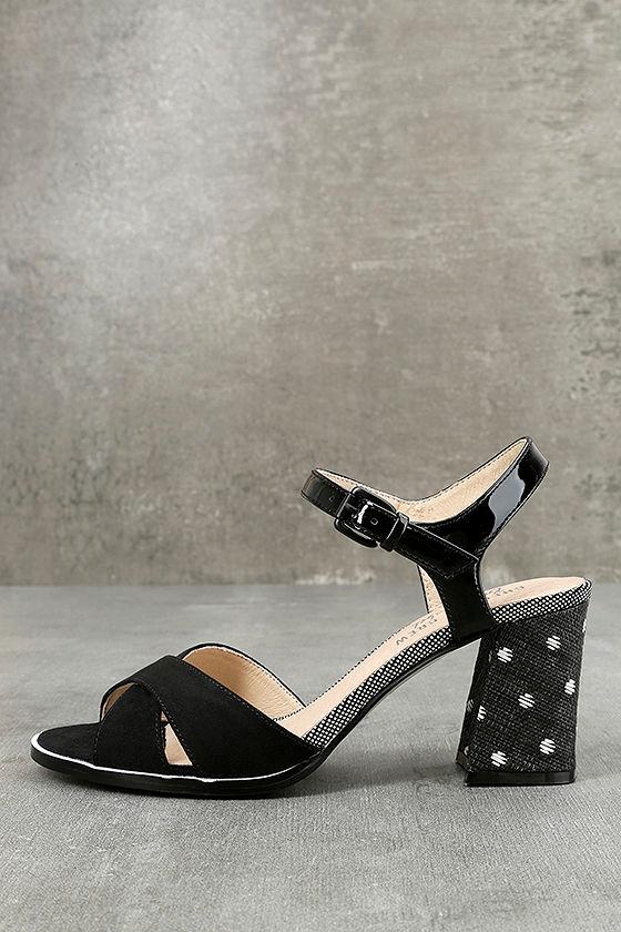 Chelsea Crew | Sandra Black Ankle Strap Heels | Size 40/9.5 | Lulus