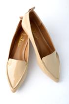Emmy Nude Patent Pointed Loafers | Lulus
