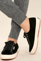 Superga | 2750 Velvtw Black Velvet Sneakers | Size 6 | Lulus