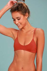 Tavik Nahla Rust Red Bikini Top
