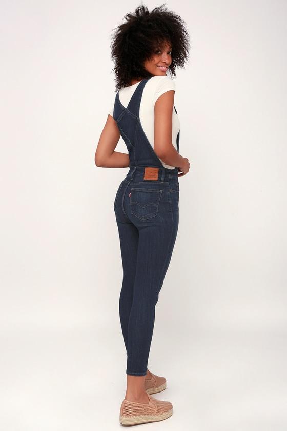 Levi's Over And Out Medium Wash Skinny Overalls | Lulus
