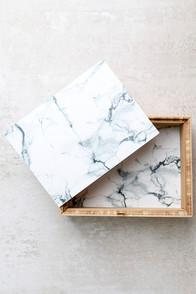 Deny Designs Marble Print Jewelry Box