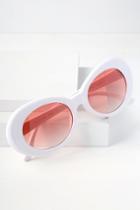 Cecil White And Pink Sunglasses | Lulus