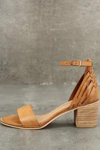 Sbicca Sbicca Fars Tan Ankle Strap Heels