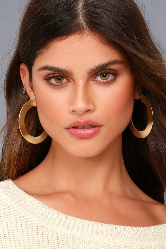 Lulus | Auric Gold Hoop Earrings