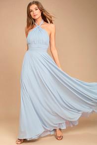 Lulus Dance Of The Elements Light Blue Maxi Dress