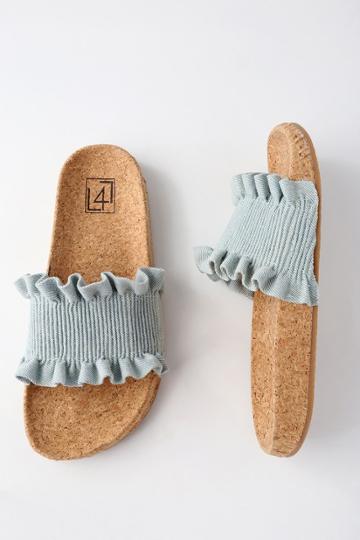 Lfl Alexa Denim Slide Sandals | Lulus