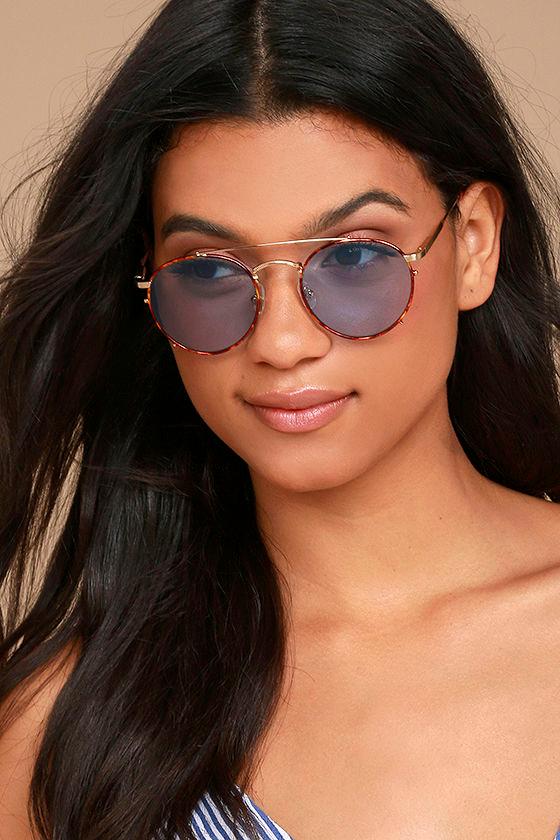 Crap Eyewear | The Tuff Safari Blue And Tortoise Sunglasses | Brown | Lulus