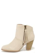 Qupid Nitty Pretty Stone High Heel Ankle Boots