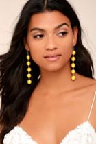 Lulus | Sun Drops Yellow Earrings