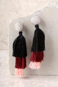 New Friends Colony No. 3 Black Tassel Earrings