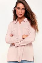 Chic Pursuit Light Blush Pink Long Sleeve Top | Lulus