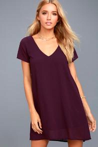 Lulus Freestyle Purple Shift Dress