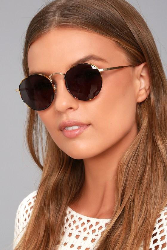 Crap Eyewear | The Tuff Patrol Tortoise Sunglasses | Gold | Lulus
